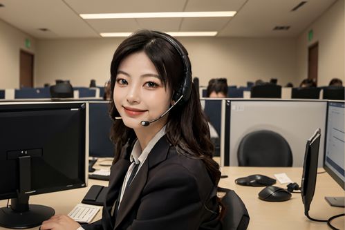 耳麥女性客服人物肖像攝影圖 攝影圖